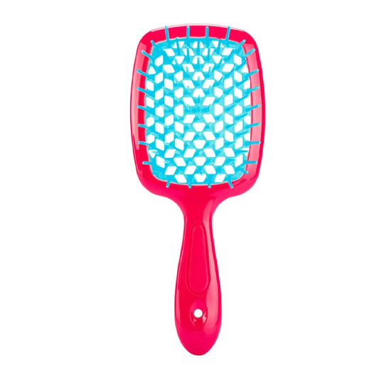 Fluffy Shape Mesh Comb Hairdressing Detangling Hair Brush Plastic Massage Dry and Wet Hollow Comb Salon DIY Hairdressing Tool